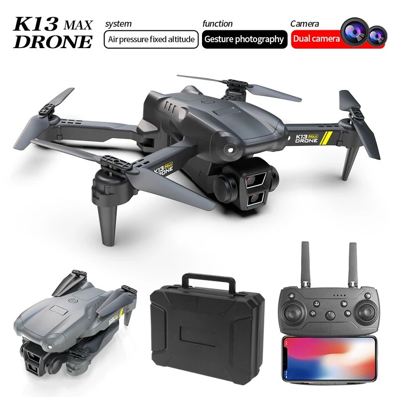 2025 K13 Mini Drone 8K Profesional 4K HD Camera Obstacle Avoidance Aerial Photography 5G 10Km Foldable Quadcopter Toy Sell Apron