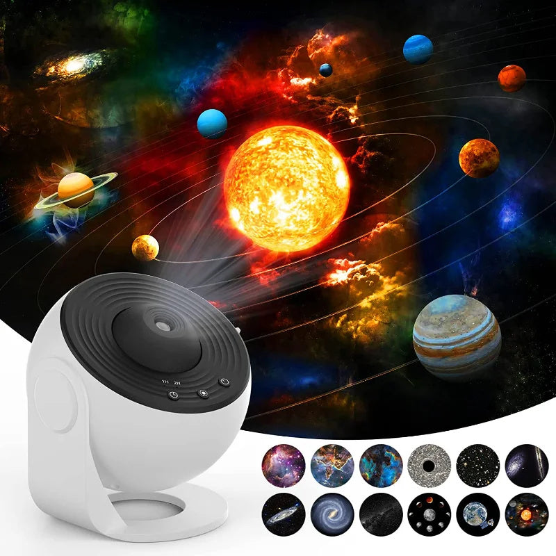 Night Light Galaxy Projector Starry Sky Projector 360 Rotate Planetarium Lamp For Kids Bedroom Valentines Day Gift Wedding Deco.