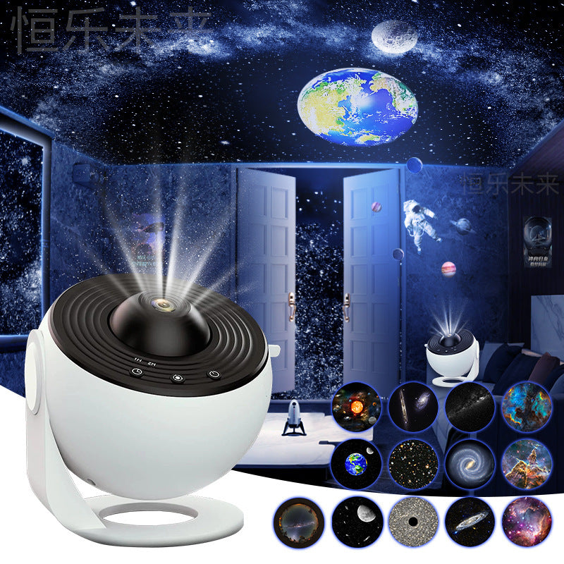 Night Light Galaxy Projector Starry Sky Projector 360 Rotate Planetarium Lamp For Kids Bedroom Valentines Day Gift Wedding Deco.